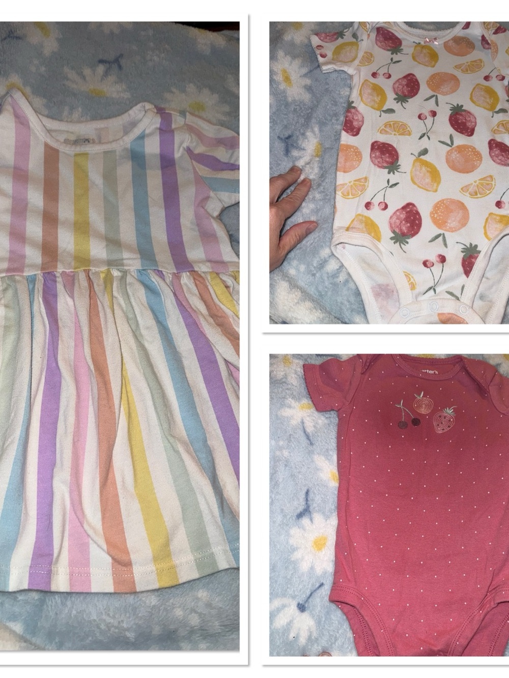 Baby Girls Size 18 months Clothes Lot Garanimals Dress 2 Carter’s Bodysuits